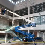 Atrium spider lift rental for indoor facility work